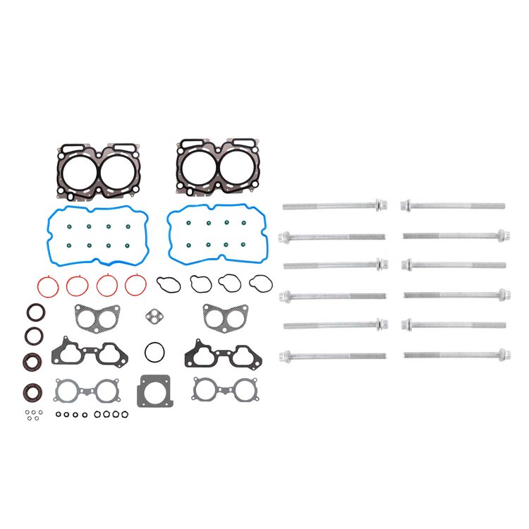 Engine Top-End Gasket Set w/Head Bolts Fits Select 2004-2006 Subaru w/2.5L H4 16V Turbocharged DOHC Engine