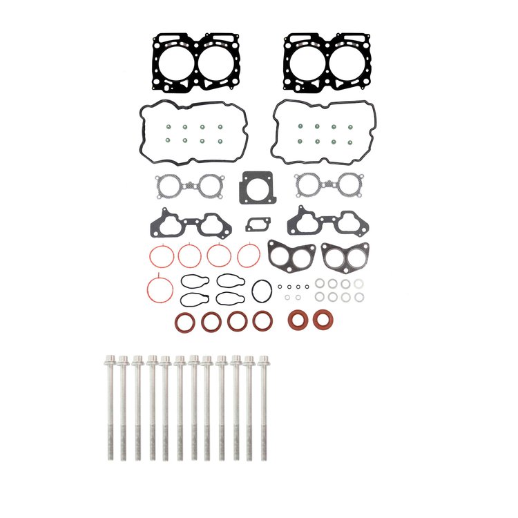 Engine Top-End Gasket Set w/Head Bolts Fits Select 2010-2015 Subaru w/2.5L H4 16V Turbocharged DOHC Engine