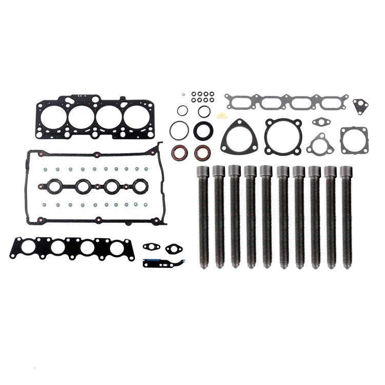 Engine Top-End Gasket Set w/Head Bolts Fits Select 1997-2006 Audi, Volkswagen Models w/1.8L L4 20V Turbocharged DOHC Engine