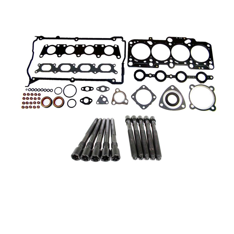 Engine Top-End Gasket Set w/Head Bolts Fits Select 1997-2006 Audi, Volkswagen Models w/1.8L L4 20V Turbocharged DOHC Engine
