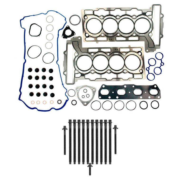Engine Top-End Gasket Set w/Head Bolts Fits Select 2007-2012 Mini Cooper w/1.6L L4 16V Turbocharged DOHC Engine