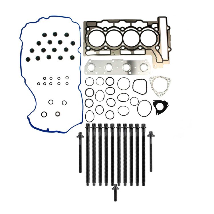 Engine Top-End Gasket Set w/Head Bolts Fits Select 2007-2010 Mini Cooper w/1.6L L4 16V Naturally Aspirated DOHC Engine