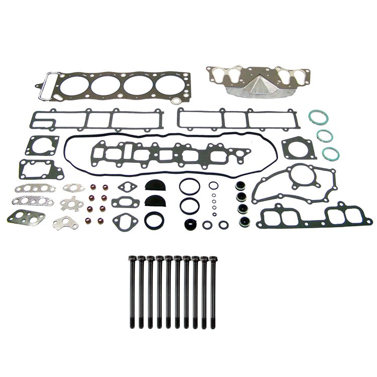 Engine Top-End Gasket Set w/Head Bolts Fits Select 1985-1995 Toyota w/2.4L L4 8V Naturally Aspirated SOHC Engine