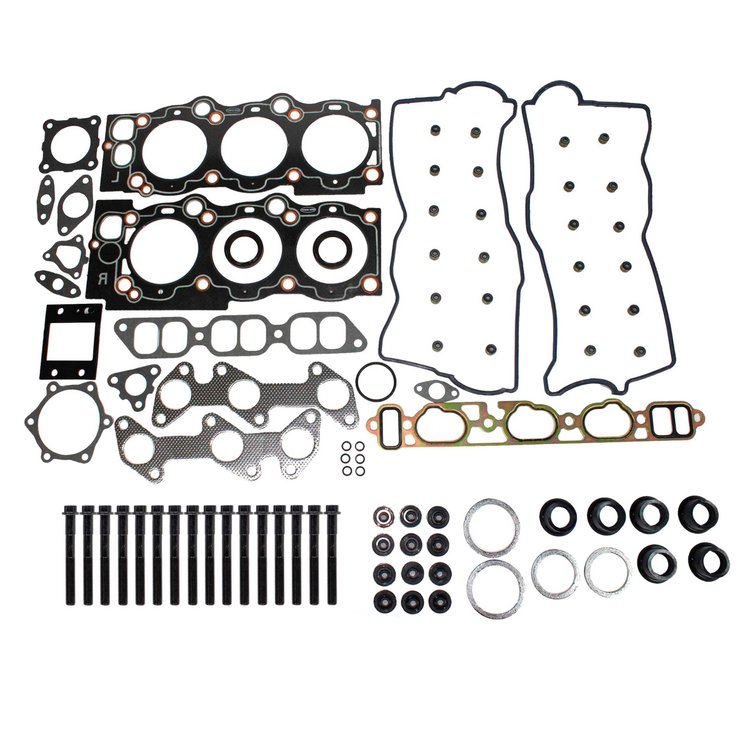 Engine Top-End Gasket Set w/Head Bolts Fits Select 1988-1991 Lexus, Toyota Models w/2.5L V6 24V DOHC Engine