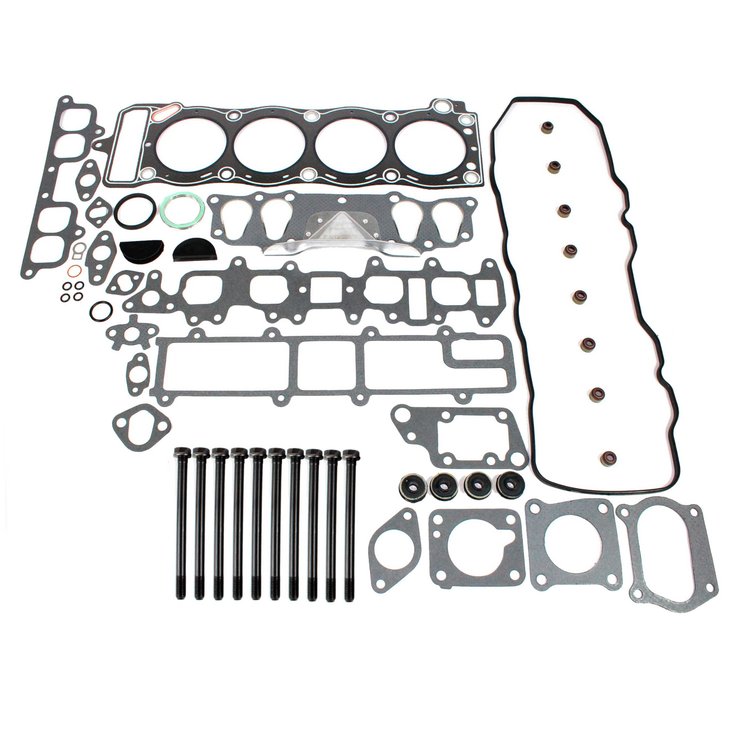 Engine Top-End Gasket Set w/Head Bolts Fits Select 1985-1988 Toyota w/2.4L L4 8V Turbocharged SOHC Engine
