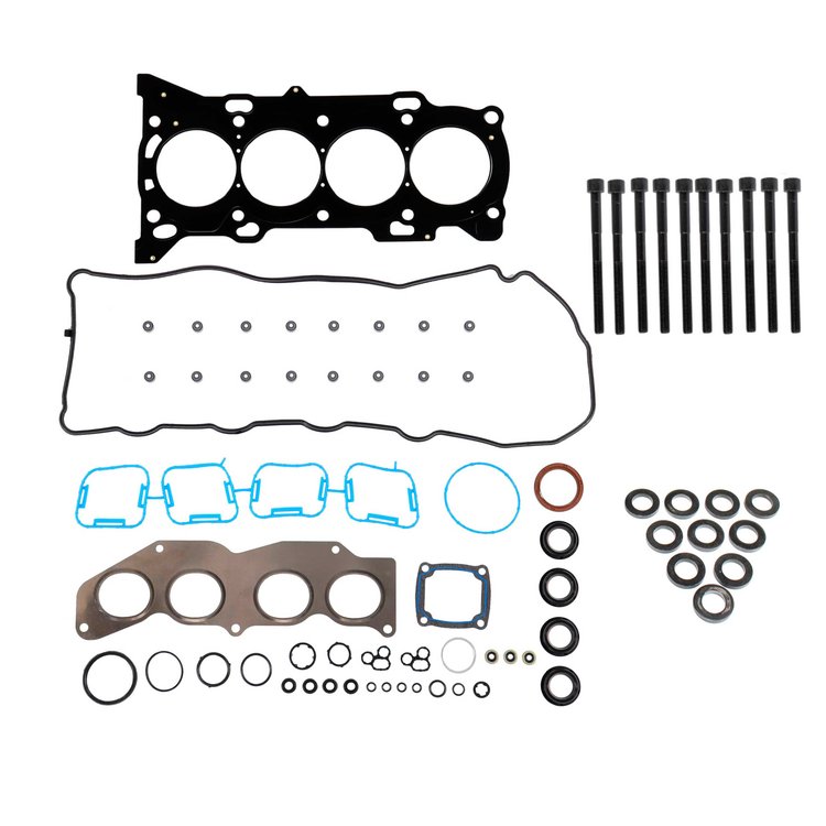 Engine Top-End Gasket Set w/Head Bolts Fits Select 2009-2019 Scion, Toyota Models w/2.5L, 2.7L L4 16V DOHC Engines
