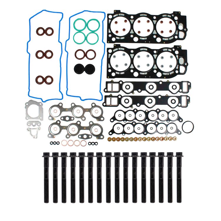 Engine Top-End Gasket Set w/Head Bolts Fits Select 1995-2004 Toyota w/3.4L V6 24V DOHC Engine