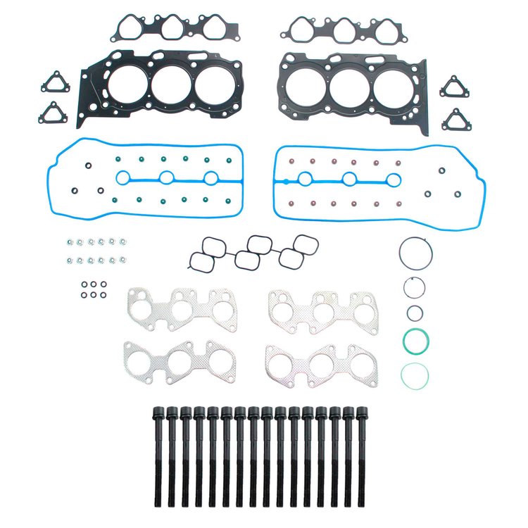 Engine Top-End Gasket Set w/Head Bolts Fits Select 2007-2015 Toyota w/4.0L V6 24V DOHC Engine