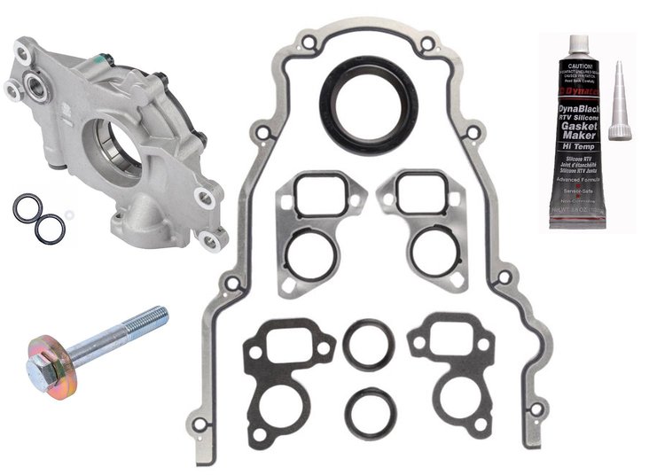 Oil Pump Kit High-Volume, Standard-Pressure w/Optional High-Pressure Shim for GM Gen III/IV LS Engines