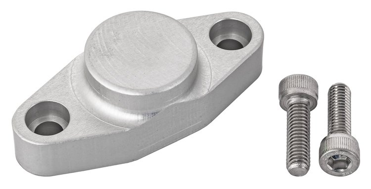 Billet Oil Cooler Block-Off Fits GM LS Oil Pans