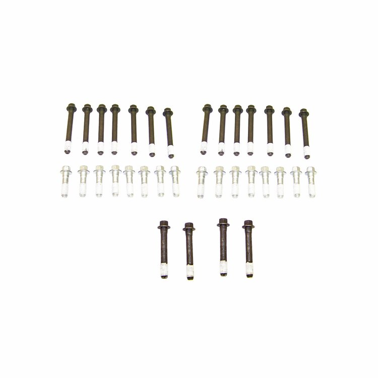 Cylinder Head Bolt Set Fits Select 1962-2002 AM General & GM 4.3L V6, Small Block Chevrolet 265-400 V8 Engines