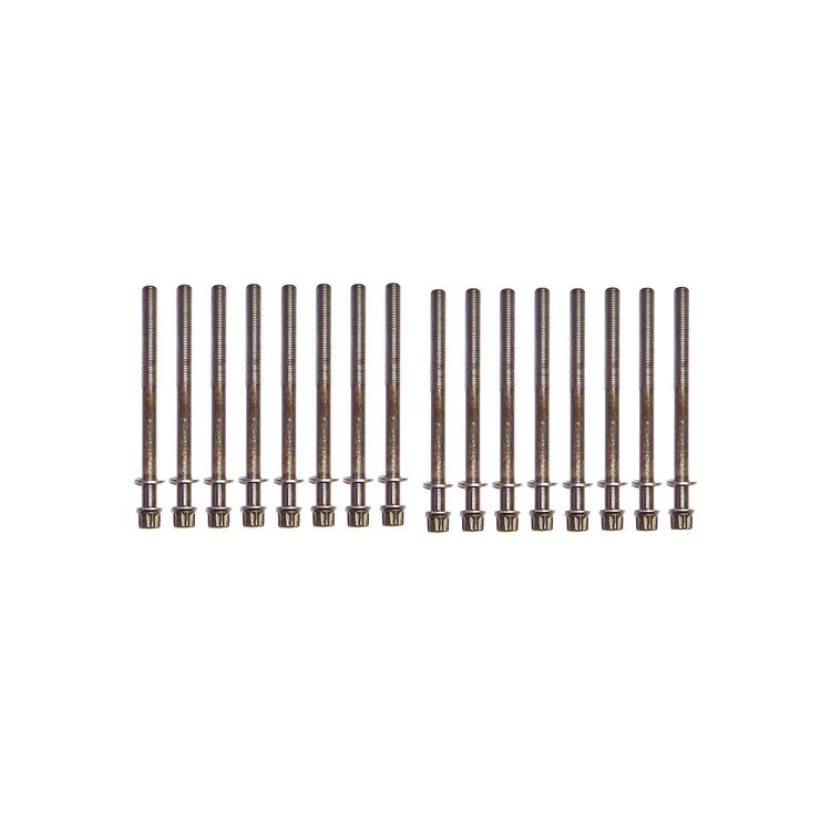Cylinder Head Bolt Set Fits Select 1999-2017 Acura, Honda & Saturn 3.0L-3.7L V6 Engines [w/ 12-Point Head]