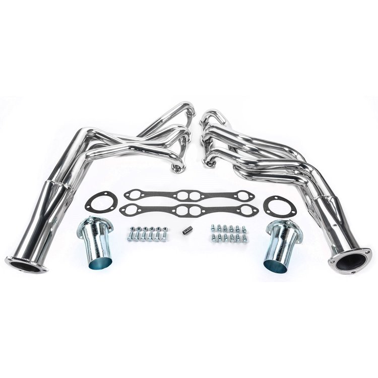 Metallic Ceramic-Coated Long Tube Headers for 1964-1989 Small Block Chevy Passenger Car [265-400 ci]