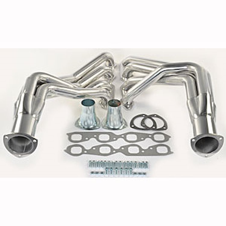 Metallic Ceramic Coated Long Tube Headers 1965-1974 Big Block Chevy Passenger Car (396-502 c.i.)