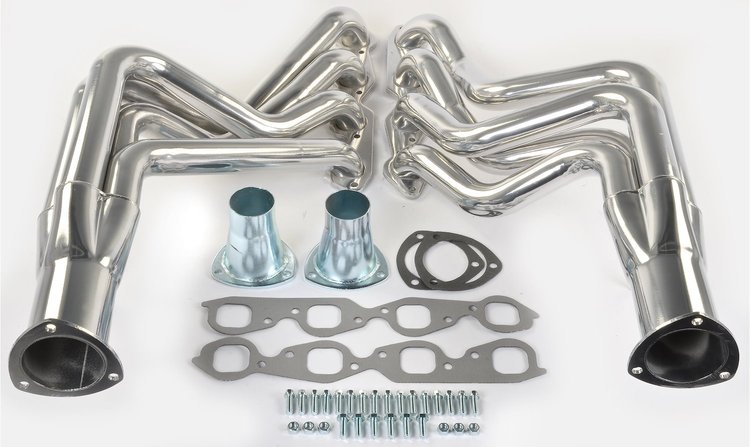 Metallic Ceramic Coated Long Tube Headers 1968-1974 Big Block Chevy Passenger Car [2 in. Primary Tubes]