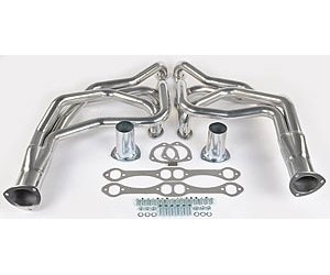 Metallic Ceramic Coated Long Tube Headers 1973-1987 Small Block Chevy Truck/SUV [265-400 ci]