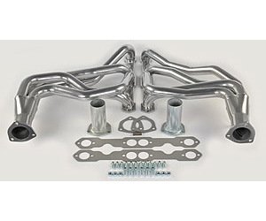 Metallic Ceramic Coated Long Tube Headers 1967-1991 Small Block Chevy Truck/SUV (265-400 c.i.)