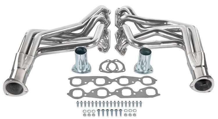 Metallic Ceramic Coated Long Tube Headers 1968-1987 Big Block Chevy Truck/SUV (396-502 c.i.)