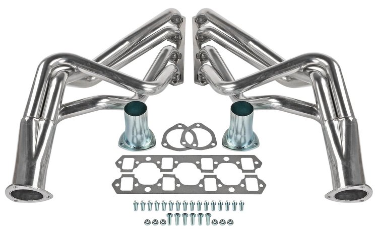 Metallic Ceramic Coated Long Tube Headers 1964-1973 Small Block Ford Passenger Car (260-302W c.i.)