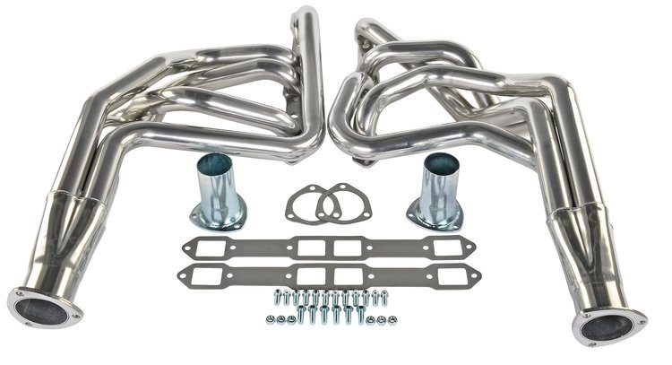 Metallic Ceramic Coated Long Tube Headers for Big Block Mopar Passenger Car [383-440 ci]