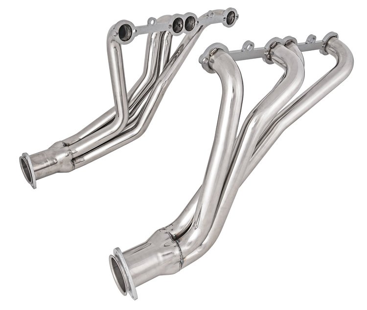 Stainless Steel Long Tube Headers for 1966-1991 Chevrolet/GMC Trucks with Small Block Chevy 265-400 ci [Polished Finish]