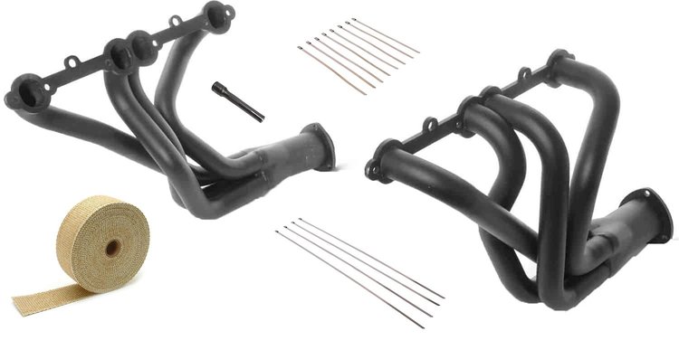 Long Tube Headers and Header Wrap Kit for 1963-1982 Chevrolet Corvette [Small Block Chevy 265-400 ci]