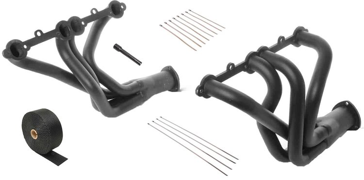 Long Tube Headers and Header Wrap Kit for 1963-1982 Chevrolet Corvette [Small Block Chevy 265-400 ci]