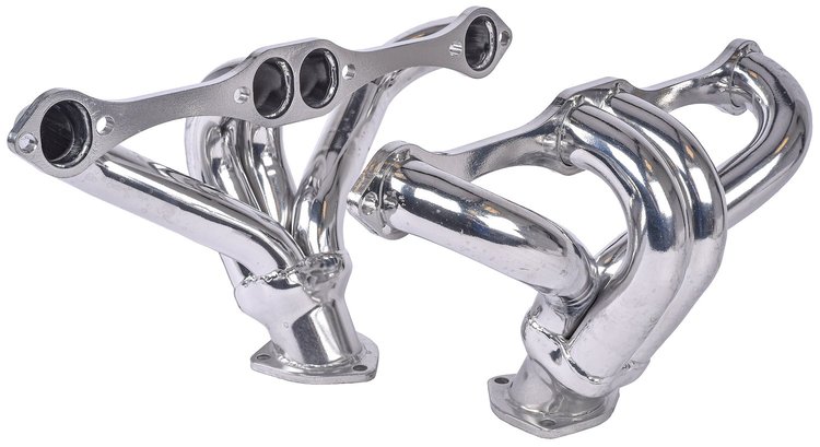 Ceramic Coated Block Hugger Headers for 1955-1957 Small Block Chevy 265-400 ci
