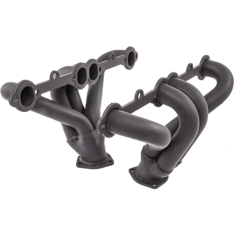 Painted Block Hugger Headers for 1955-1957 Small Block Chevy 265-400 ci