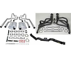 Header-Back Dual 2-1/2 in. Exhaust Kit 1978-1988 Malibu, Monte Carlo, Regal, Grand Prix, Cutlass