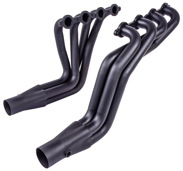 GM LS Engine Swap Headers for 1967-1999 GM Pickup Trucks [Black]