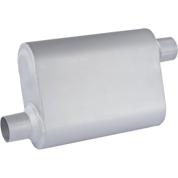 Chambered Deep-Tone Muffler 2.250 in. Offset Inlet / Offset Outlet