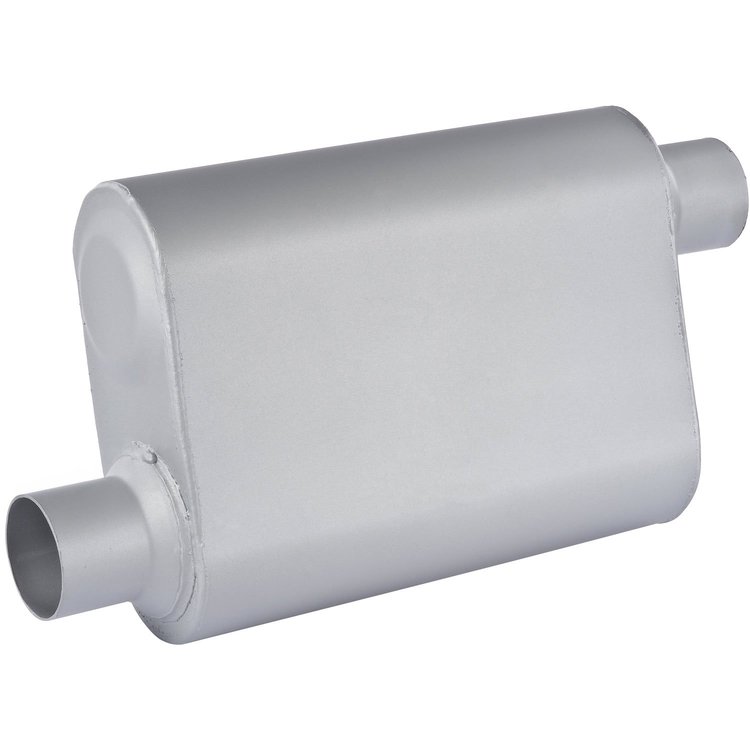 30222 - Chambered Deep-Tone Muffler 2.500 in. Offset Inlet / Offset Outlet