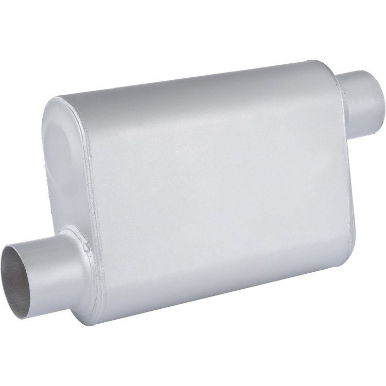 Chambered Deep-Tone Muffler 3 in. Offset Inlet / Offset Outlet