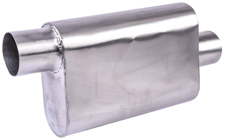 Chambered Deep-Tone Muffler 3 in. Offset Inlet / Center Outlet