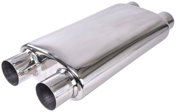Turbo Muffler [2 1/2 in.] Dual/Dual - Reversible