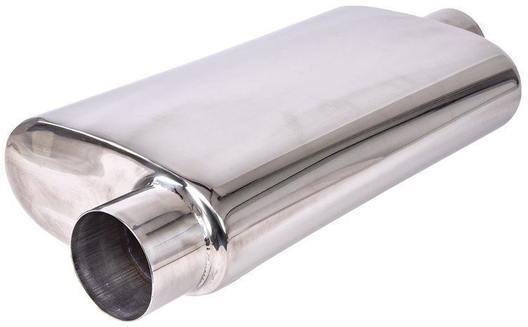 Turbo Muffler [3 in.] Offset/Centered - Reversible