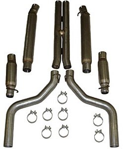 Aluminized Steel Cat-Back Exhaust Kit 2008-2014 Challenger SRT8 Hemi 6.1L/6.4L