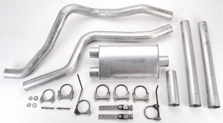 Cat-Back 3" Dual Truck Exhaust System Fits: 2004-05 Dodge Ram 1/2-Ton Pick-Up Truck