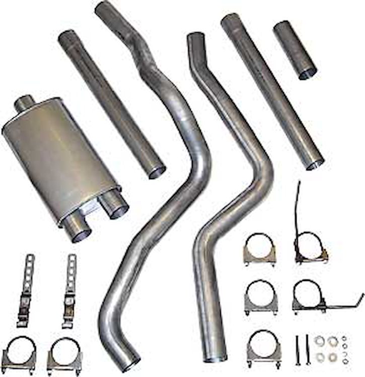 Cat-Back 3" Dual Truck Exhaust System Fits: 2003 Dodge Ram 1/2-Ton Pick-Up Truck