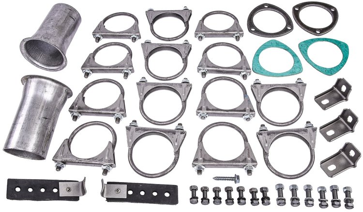 Replacement Hardware Kit [Mopar B-Body, Header-Back Dual 2 1/2 in. Exhaust Kit (555-30502)]