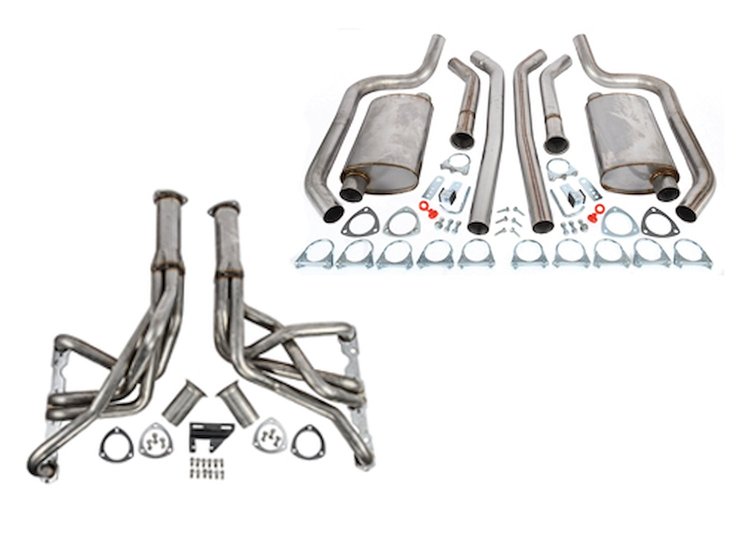 Exhaust Kit for 1967-1981 Chevrolet Camaro, 1969-1979 Chevrolet Nova w/Small Block Chevy V8 [Stainless Steel]