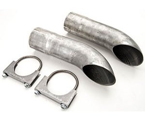 3.5" ID Exhaust Turndowns Pair