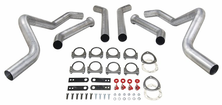 Header-Back Dual 2-1/2" Exhaust Kit 1967-81 Camaro/Firebird
