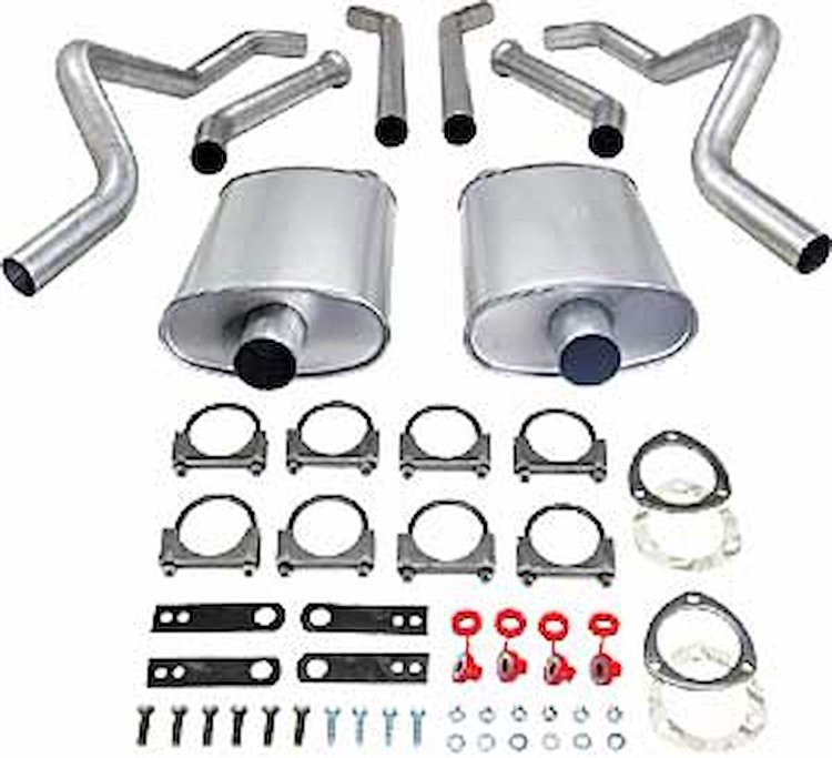 Header-Back Dual 2-1/2" Exhaust Kit, 1967-81 Camaro/Firebird