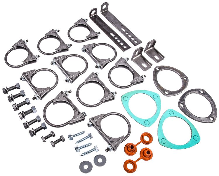 Replacement Hardware Kit [1964-1972 Chevy Chevelle/El Camino, Header-Back Dual 2 1/2 in. Exhaust Kit (555-30551)]