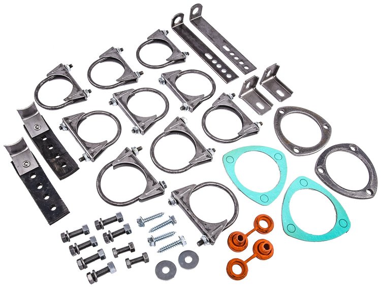 Replacement Hardware Kit [1973-1977 GM A-Body, Header-Back Dual 2 1/2 in. Exhaust Kit (555-30552)]