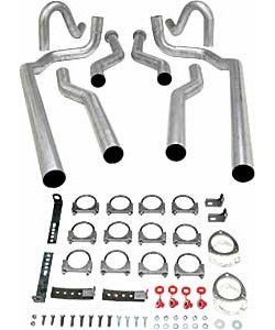 Header-Back Dual 3 in. Exhaust Kit 1964-1972 Chevelle/Malibu/El Camino