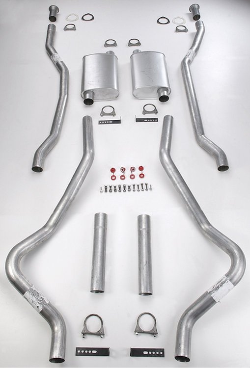 Header-Back Dual 2-1/2 in. Exhaust Kit 1978-1988 Malibu, Monte Carlo, Regal, Grand Prix, Cutlass