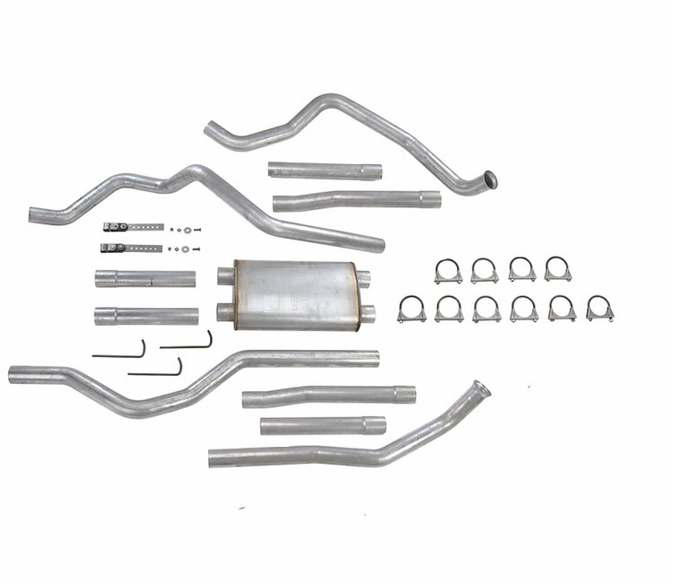 Header-Back Dual 2-1/2 in. Exhaust Kit 1982-1993 S10 2WD (V8 Truck Only, All Wheelbases)